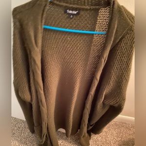 Amazon green cardigan. Excellent condition.